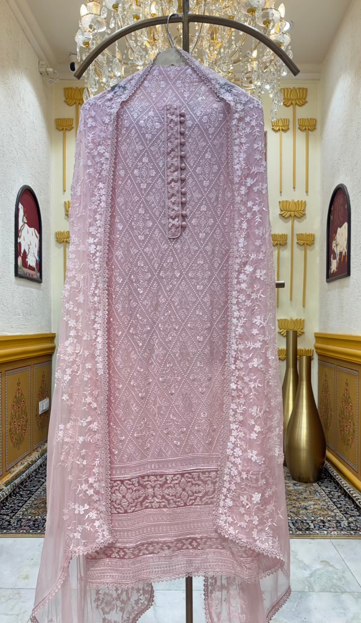 Naira Sequin Georgette Suit