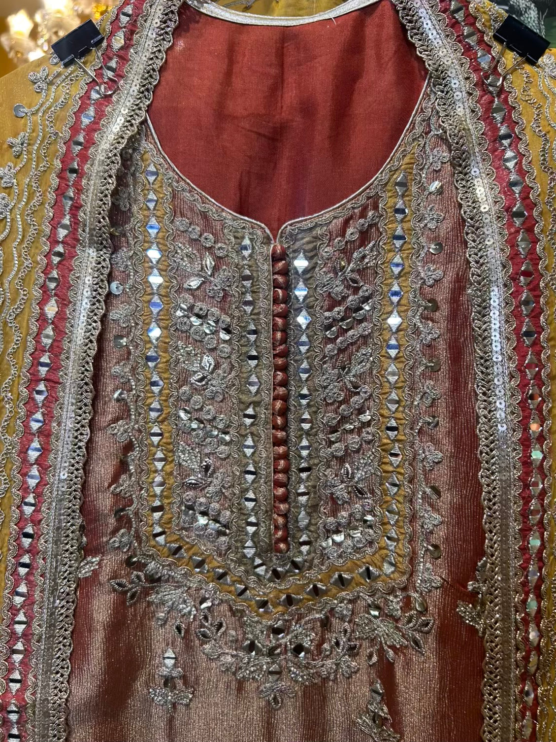 Rehmat-é-Noor Suit (Rust)