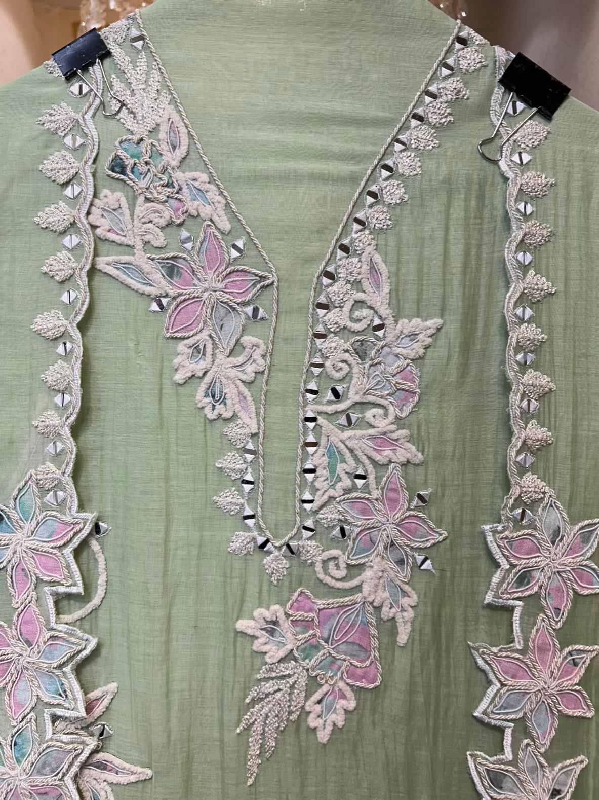 Nazira Mul Aaina Suit (Green)