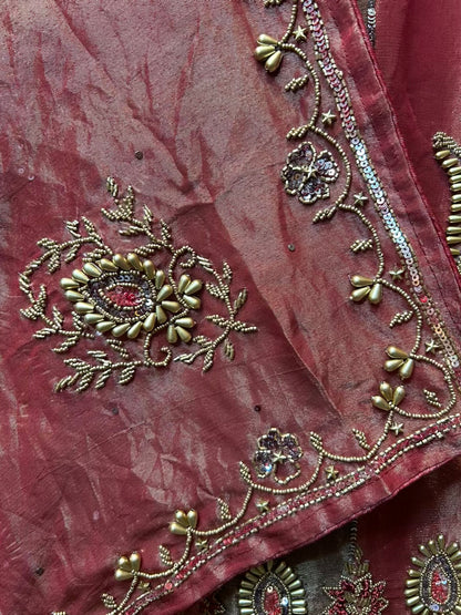 Serazia Organza Suit (Red)