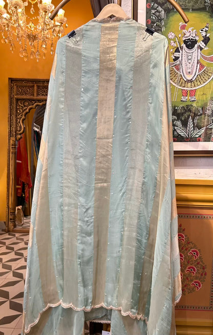 Riyansaé-Naqsh Suit (Turquoise)