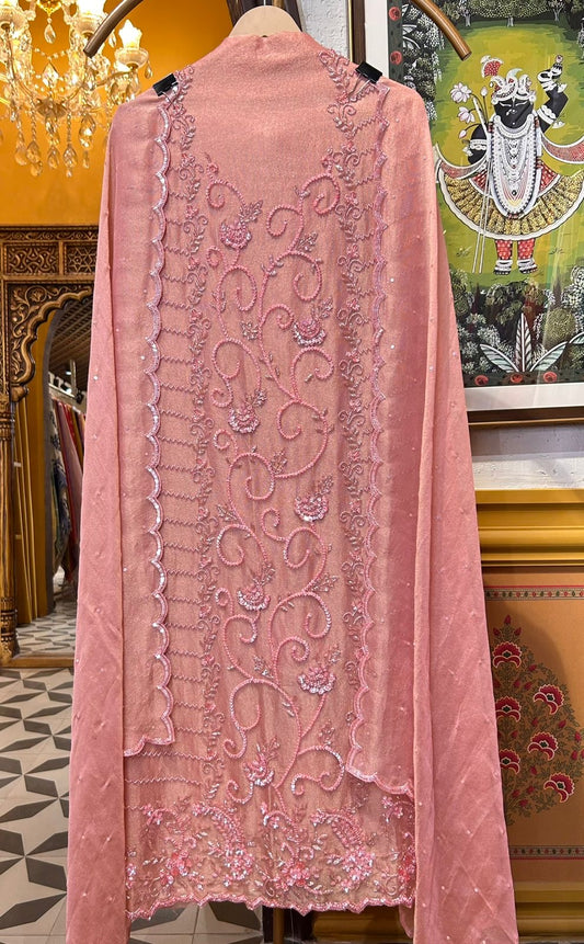 Fariyara Organza Suit (Pink)