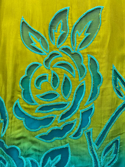 Zivara Appliqué Élan Suit (Turquoise)