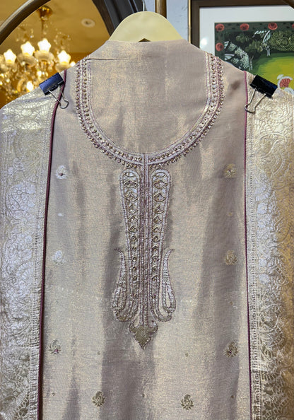 Celeste Shimmer Organza Suit