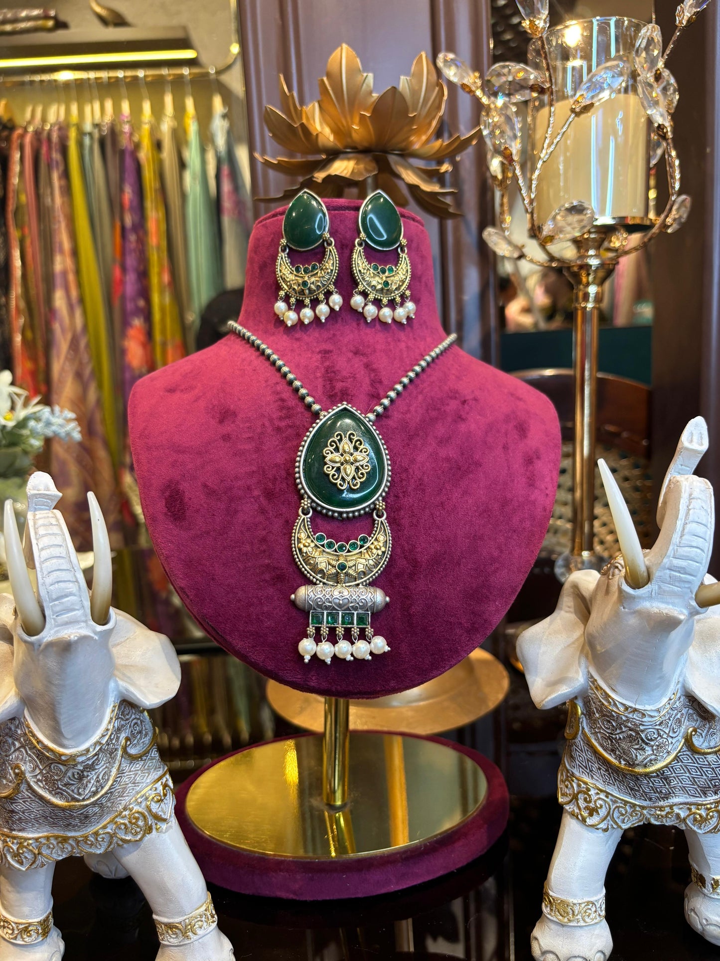 Indira Heritage Set (Dark Green)