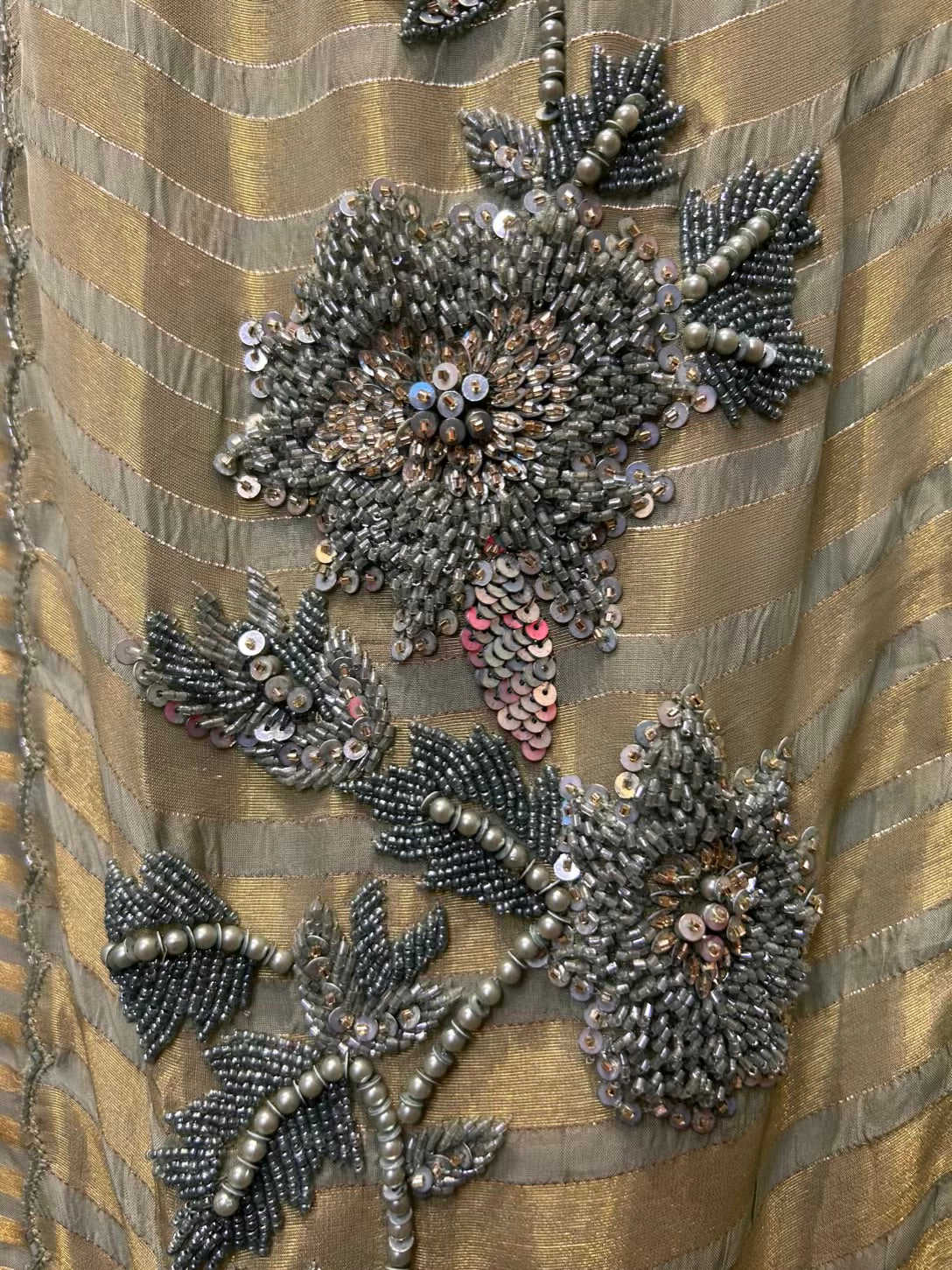 Mehrvani Organza Suit (Green)