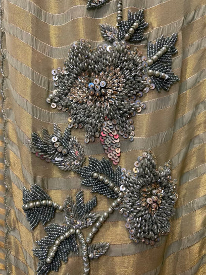 Mehrvani Organza Suit (Green)