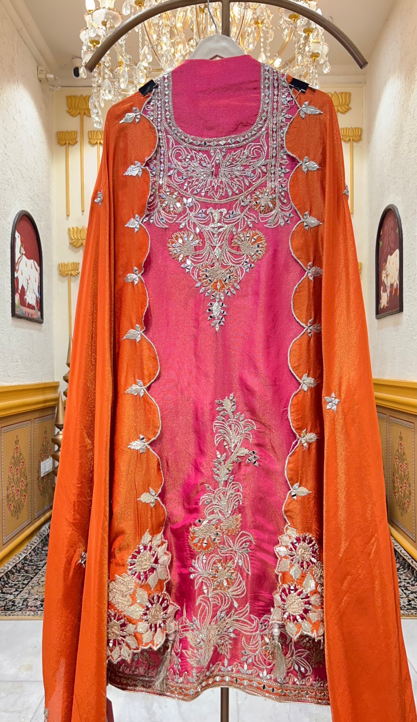 Sitara Veil Silk Suit