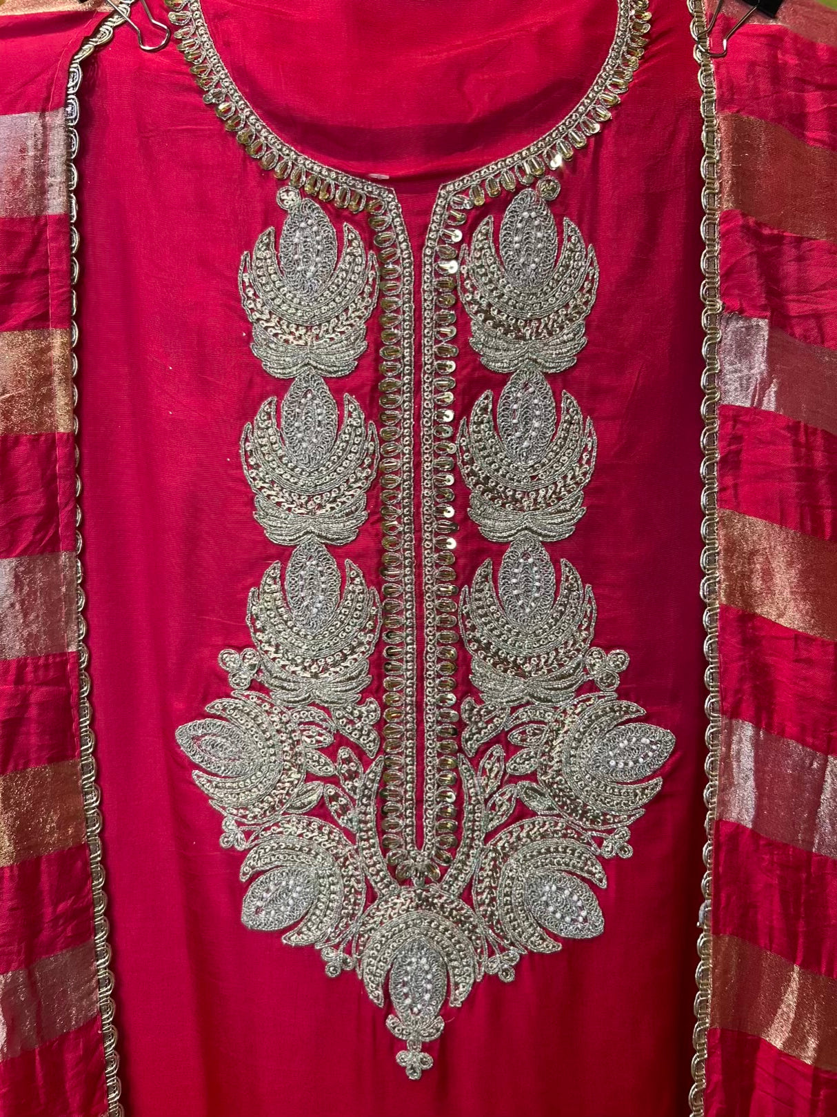 Noorisha Silk Suit (Pink)