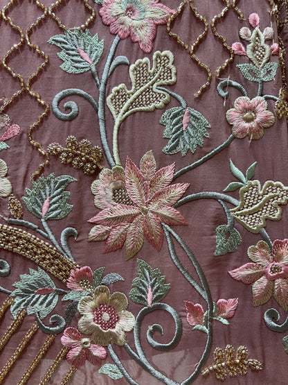 Mehrunnisa Handcrafted Georgette Suit