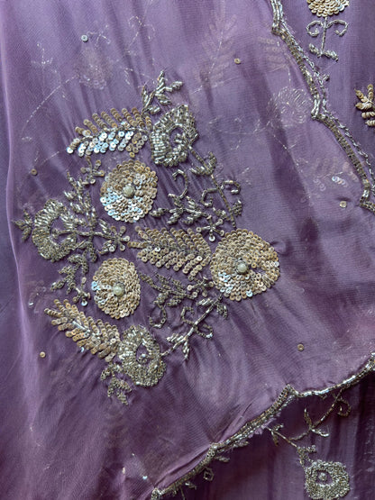Zyrah Organza Suit (Lavender)