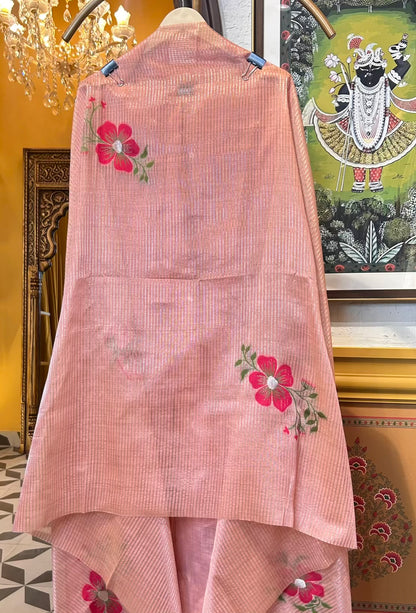 Zarjam Jamdhani Suit (Pink)