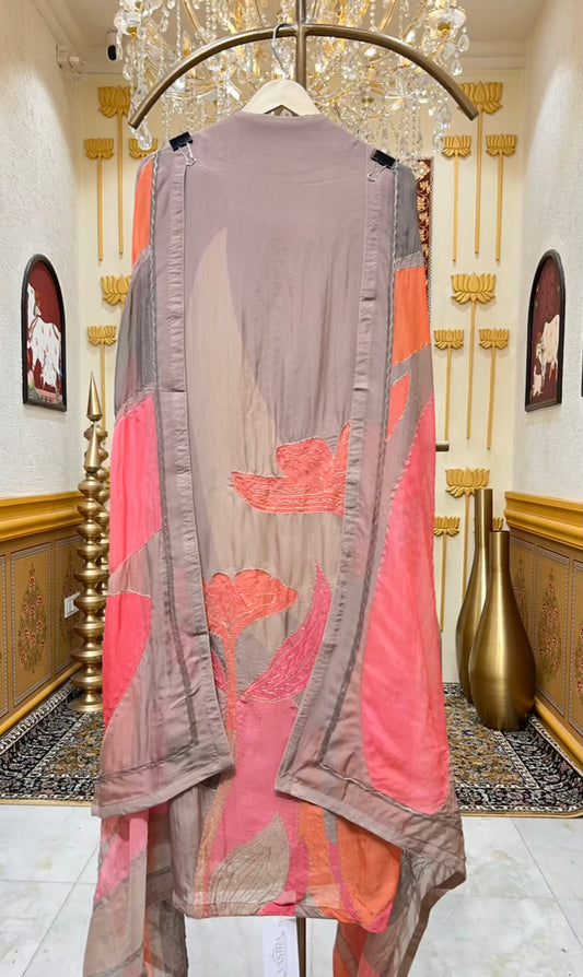 Sarvini Zari Mist Suit (Beige)