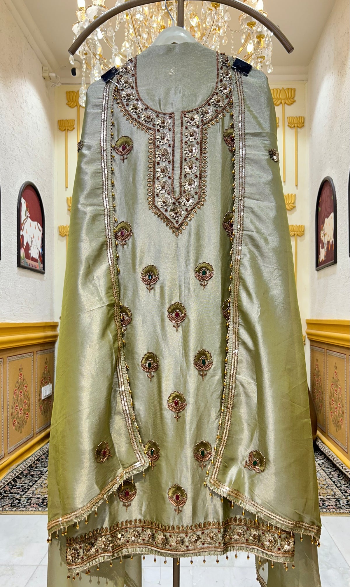 Ruhzaina Organza Suit