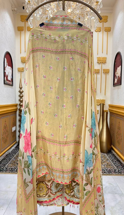 Rivaaya Pearl Crepe Suit