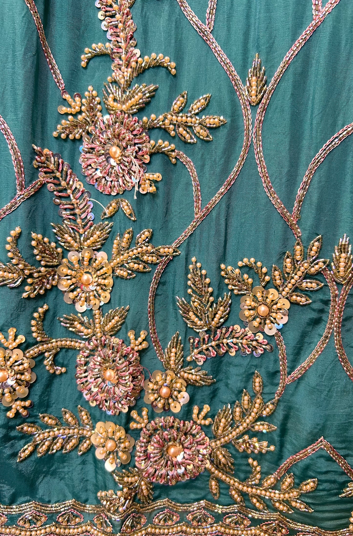 Inaaya Organza Suit (Firozi)