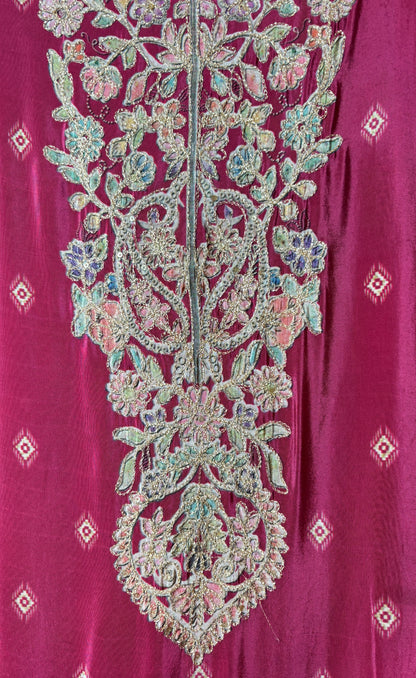 Saanve Crepe Suit (Pink)