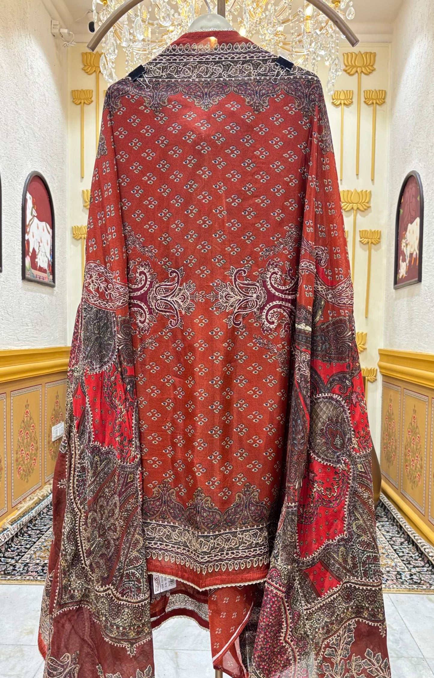 Vira Zari Crepe Suit