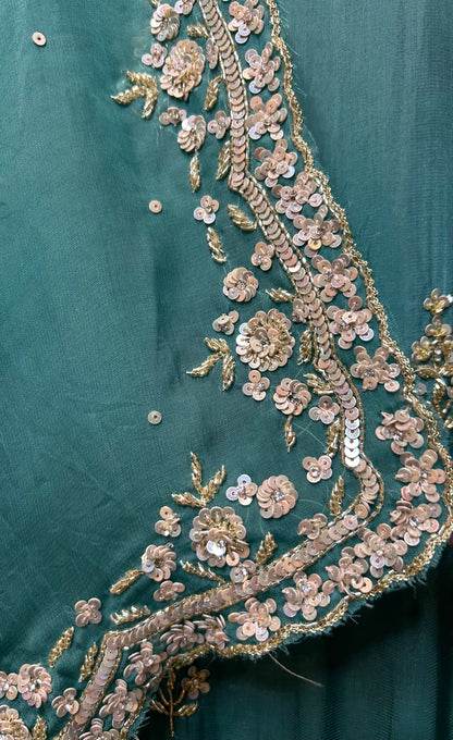Afsaneh Organza Suit (Blue)