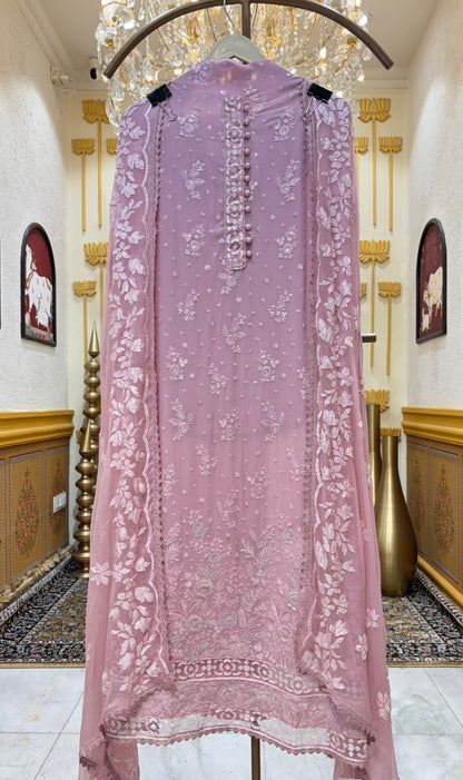 Mehrnaz Zari Georgette Suit