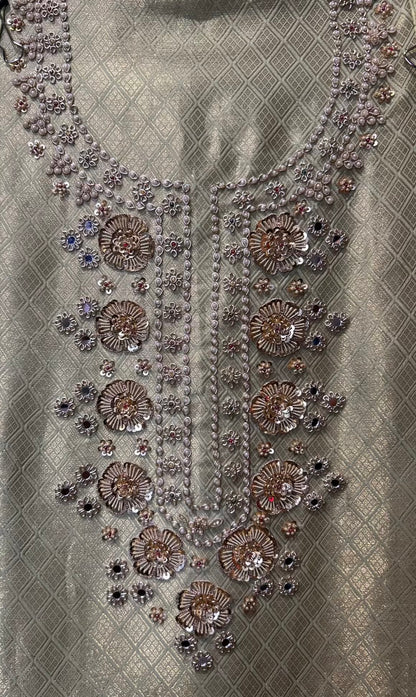 Sabeira Organza Suit (Pista Green)