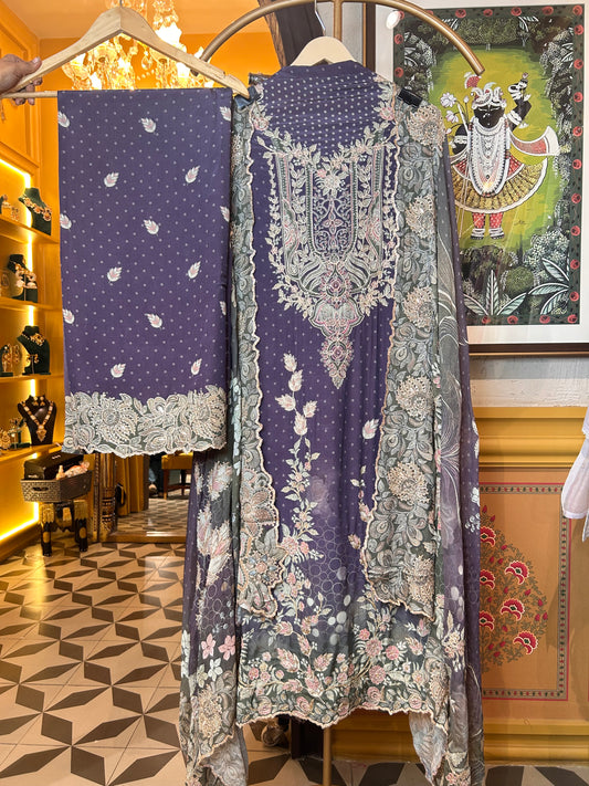 Kumudini Crepe Suit