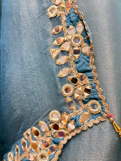 Rimzara Aaina Dori Suit (Blue)