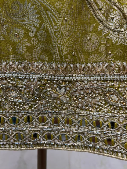 Zayraani Moti Aaina Suit (Green)