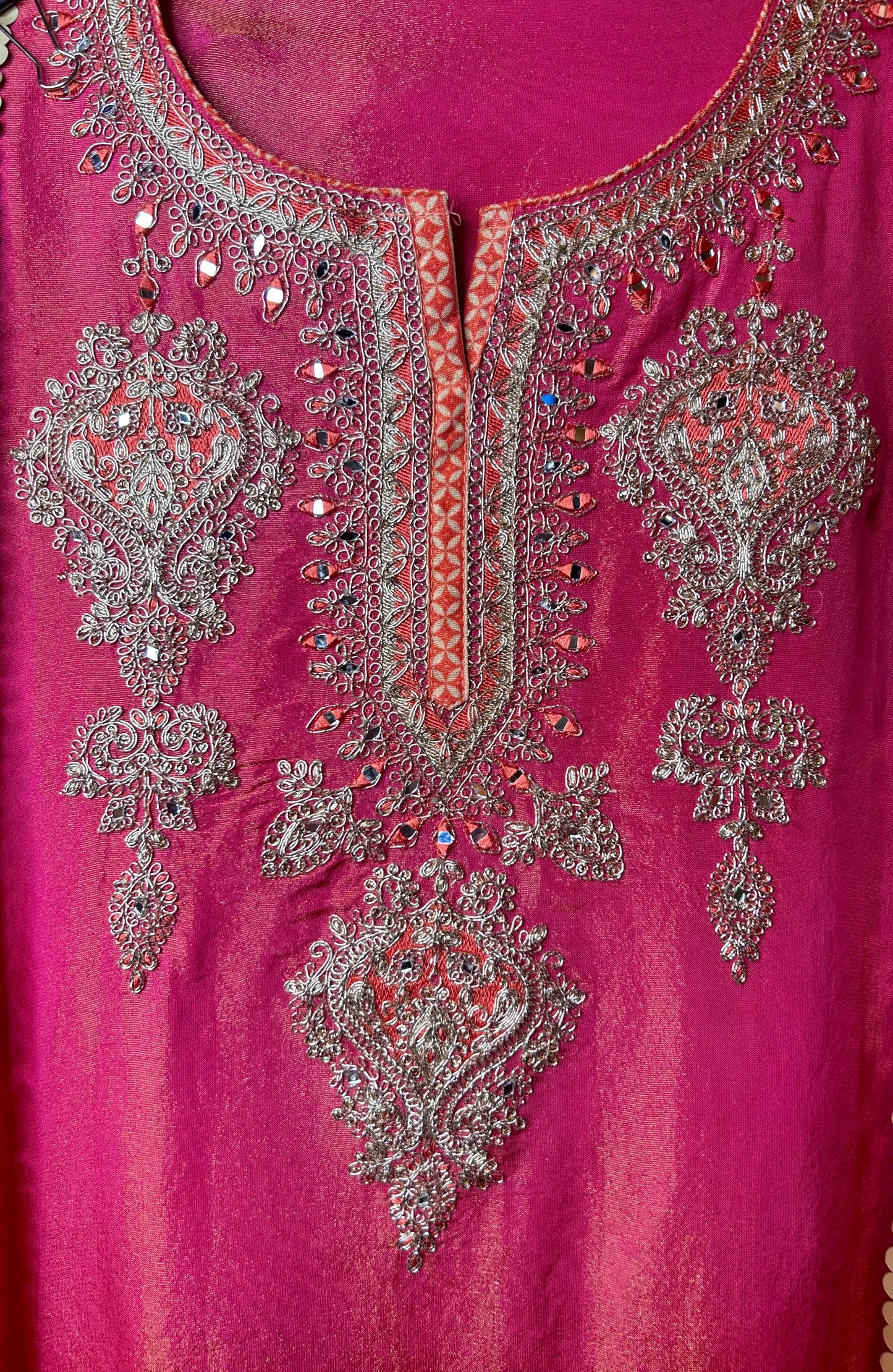Zeyra Shimmer Organza Suit