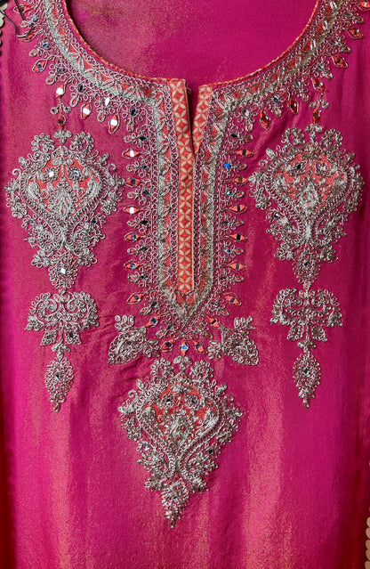 Zeyra Shimmer Organza Suit