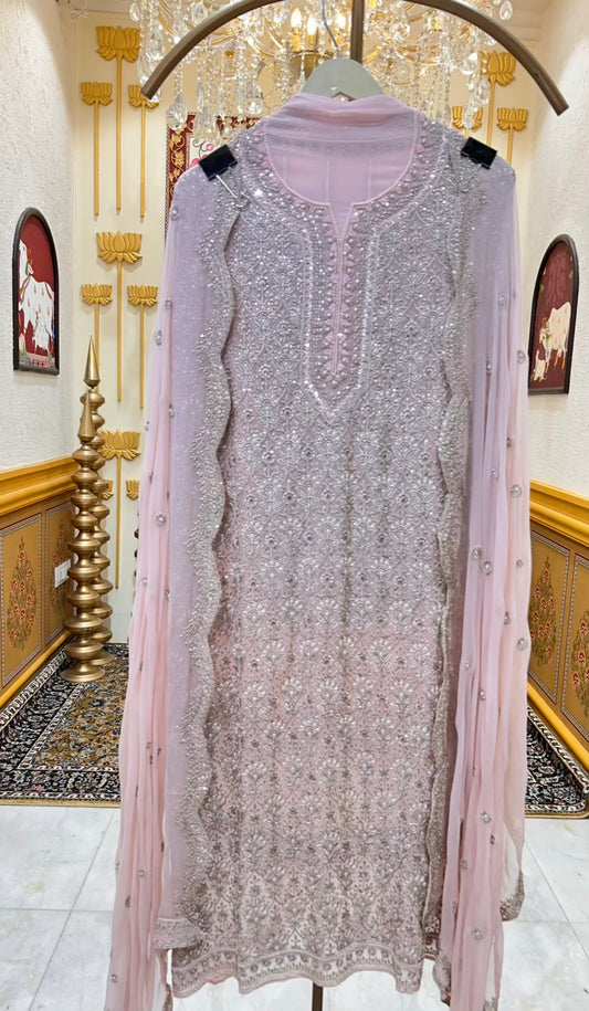 Elara Sequin Royale Suit (Baby Pink)