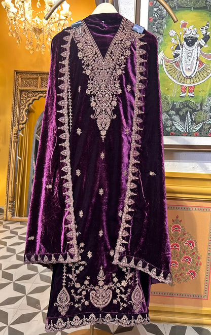 Rimvaar Velvet Suit (Purple)