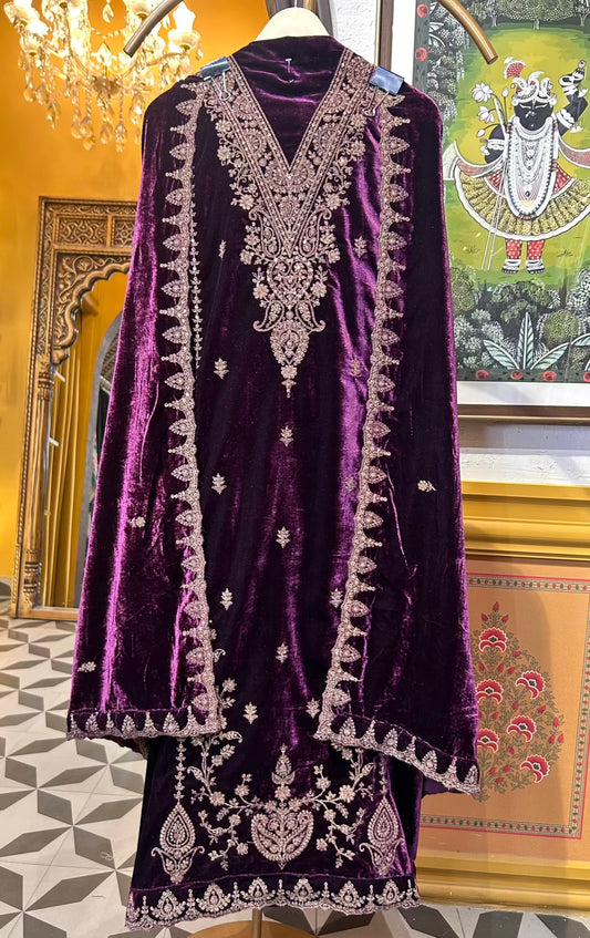 Rimvaar Velvet Suit (Purple)
