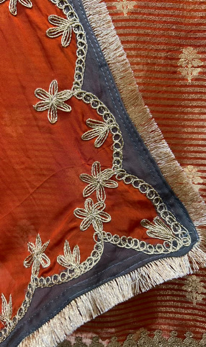 Mirzaara Kinari Taj Suit (Orange)