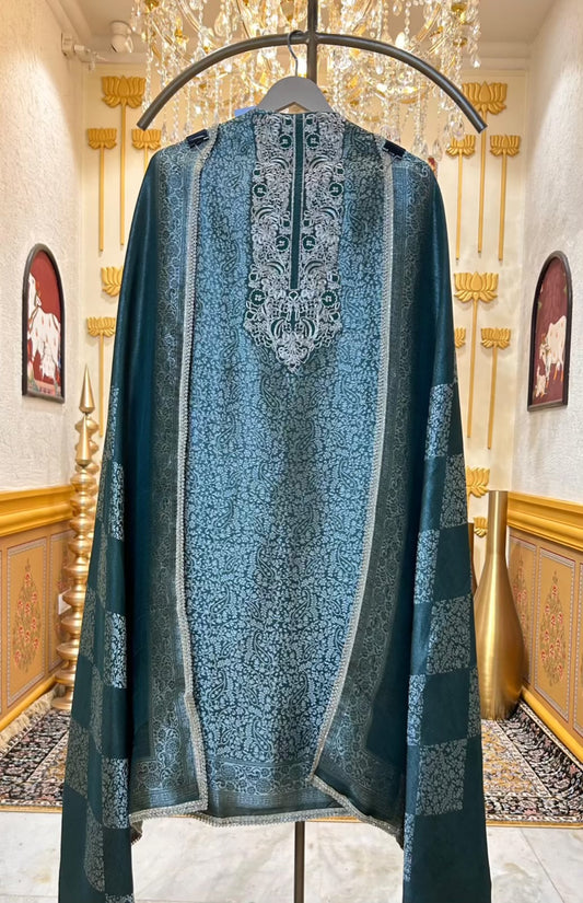 Zarvahana Brocade Suit (Green)