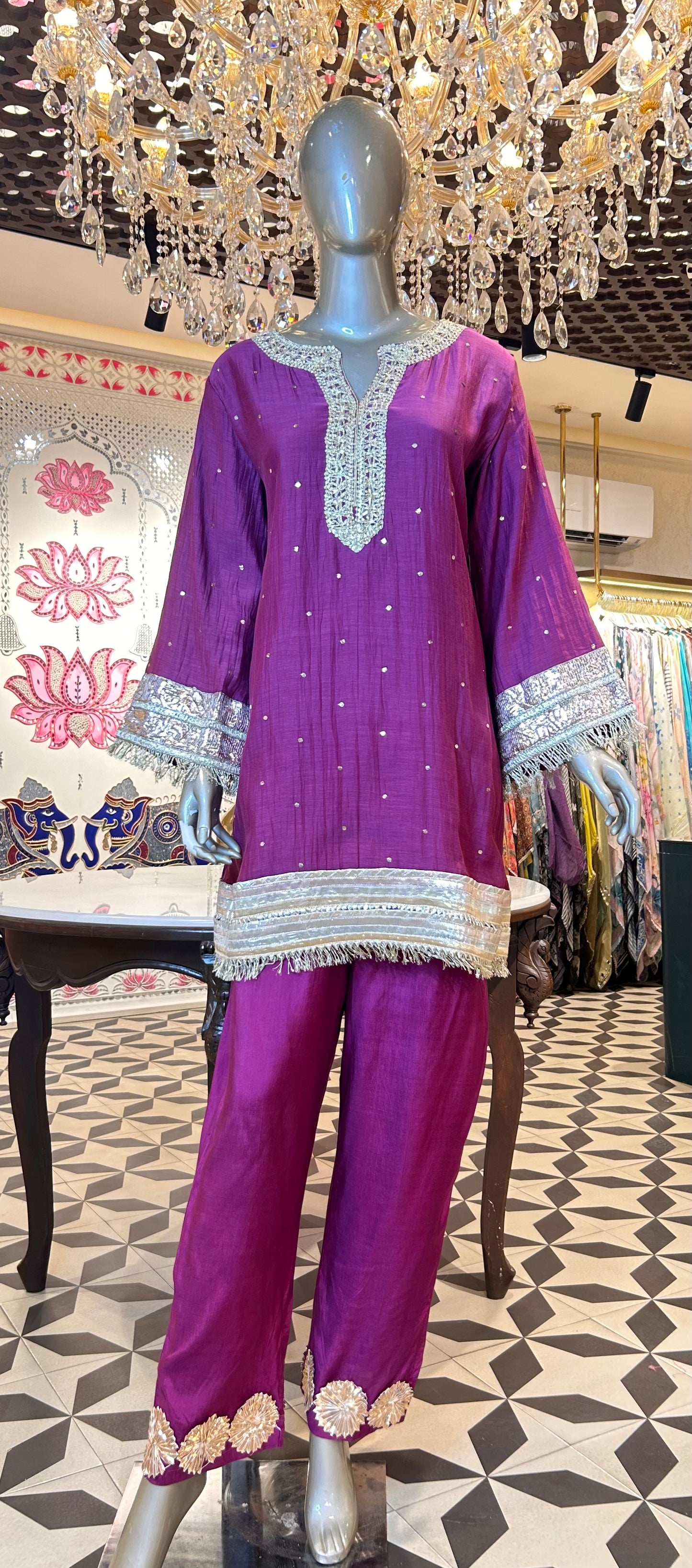 Nazm Pure Mul Co-Ord Set