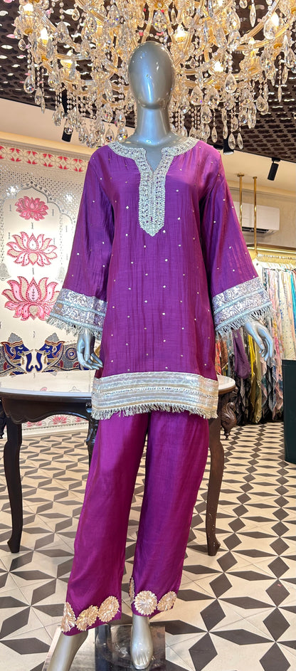 Nazm Pure Mul Co-Ord Set