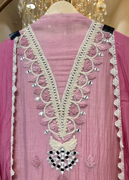 Zehra Mul Lace Élan Suit (Pink)