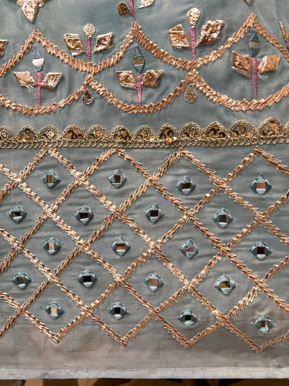 Nayra Mirror & Gotapatti Organza Suit