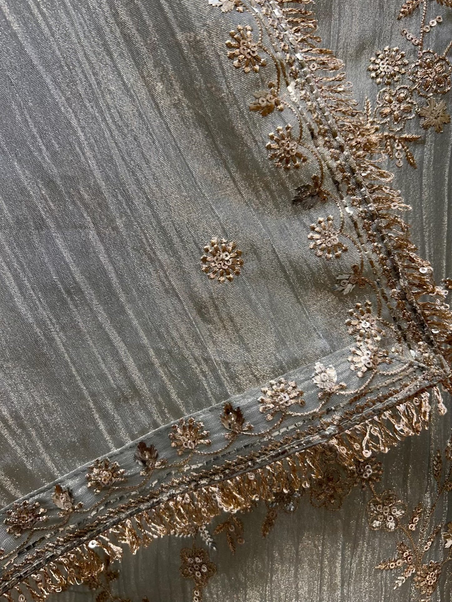 Zarvella Kiran Tissue Suit (Powder Green)