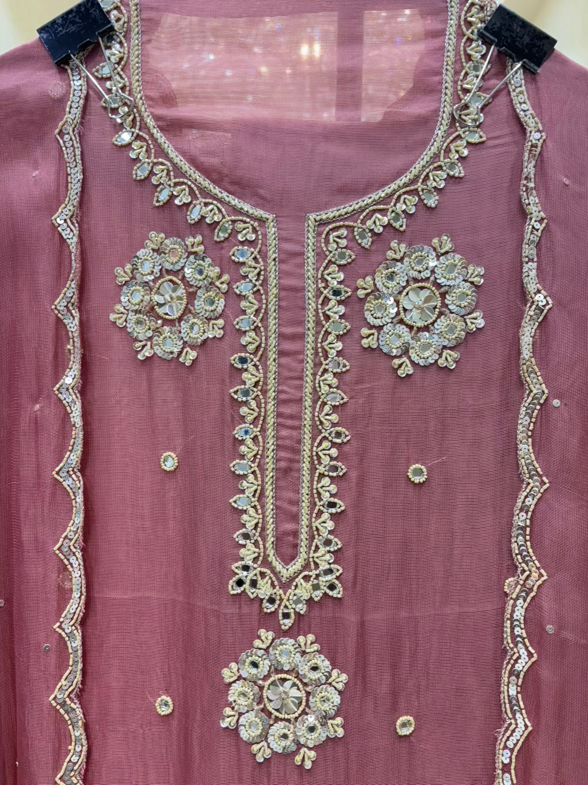Zivaira Cutdana Organza Suit