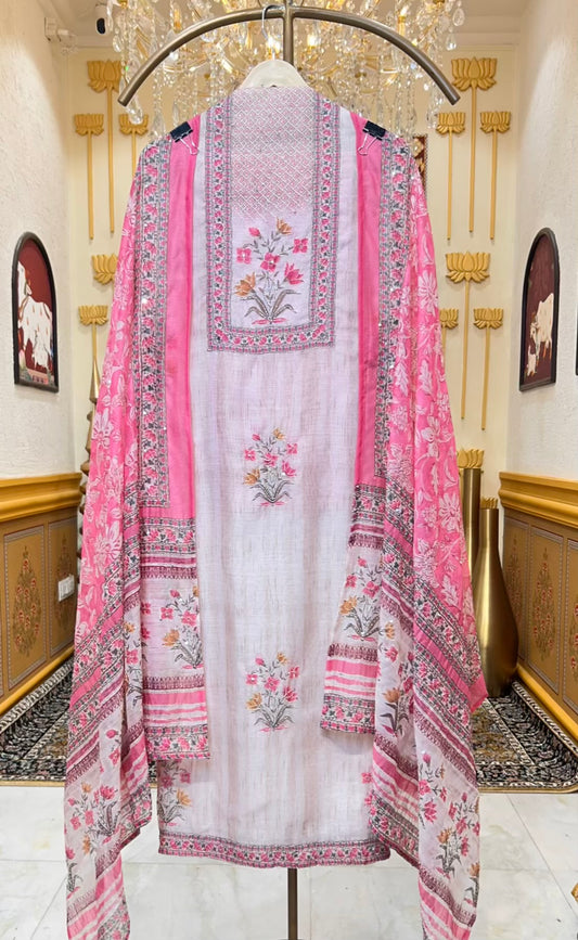 Eshira Linen Élan Suit (Pink)