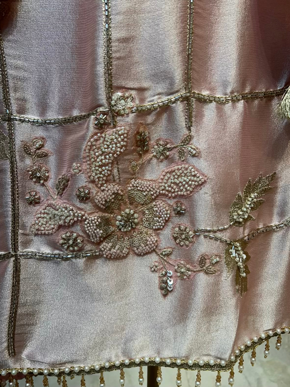 Mahira Veil Suit (Peach)