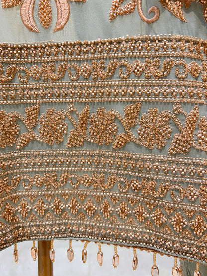 Mehzaar Handcrafted Organza Suit