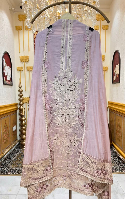 Zivara Chikankari Chanderi Suit