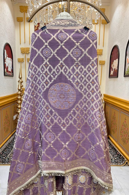 Afsara Kinari Luxe Suit (Lavender)