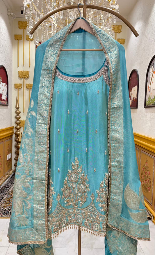 Rukmani Banarasi Gharara Set