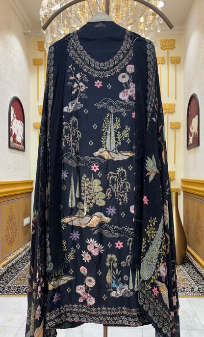 Tara Moti Muslin Suit