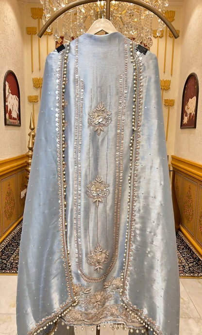 Ruhzara Lace Grace Suit (Powder Blue)