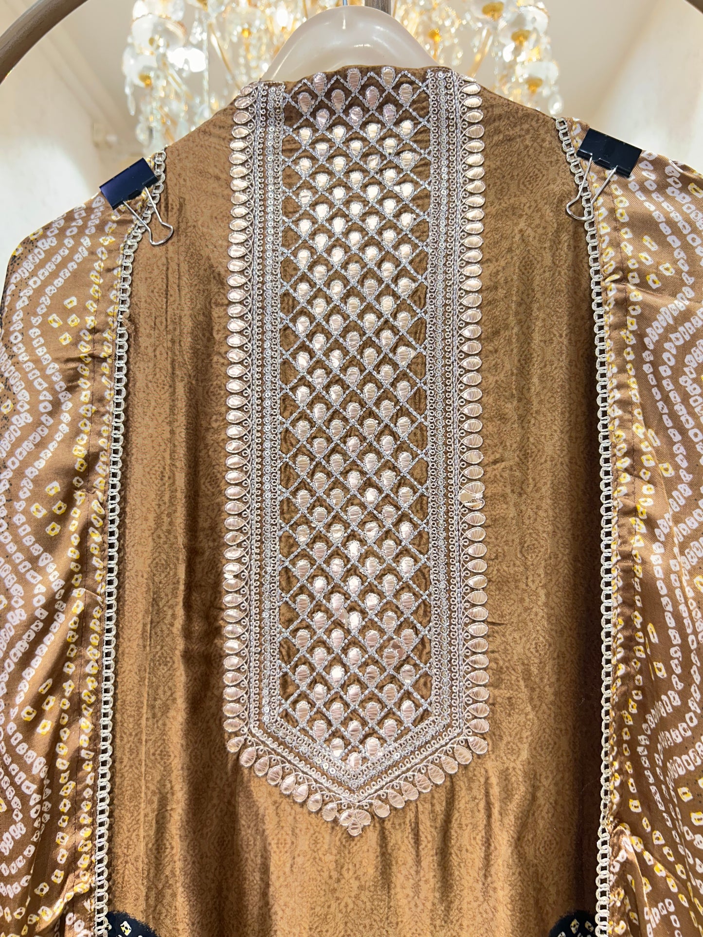 Rangmahi Gaji Bandhani Suit
